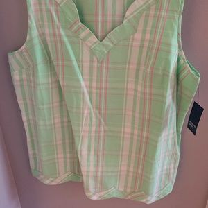 Printed Scalloped top